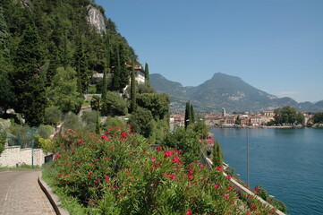 View of Riva with Lake Garda; Italy; Dolomites