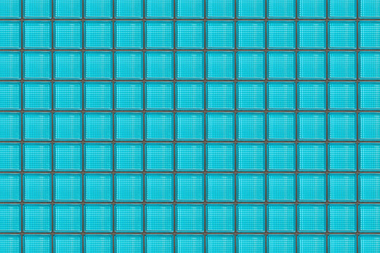 Background image with blue backlit glass blocks