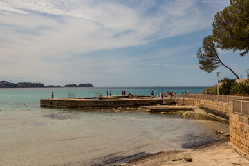 beach in paguera, majorca, spain