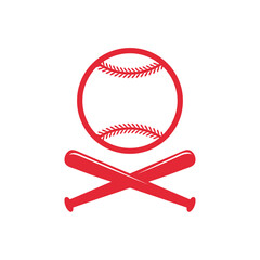 Vector sports monogram. Baseball ball text box Leave a place for the team name text.