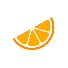 Summer refreshing fruit oranges are cut in half separately on white background.