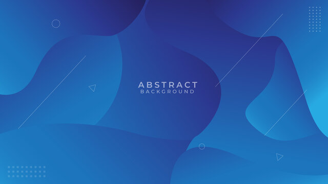 Colorful geometric background. Blue elements with fluid gradient. Dynamic shapes composition. illustration vector