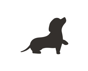 Dachshund dog silhouettes running in various poses Ideas for dog lovers