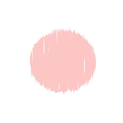 Color brush that has been painted into various shapes and text frames.