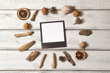 Polaroid mockup, photo frame