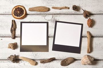 Polaroid mockup, photo frame