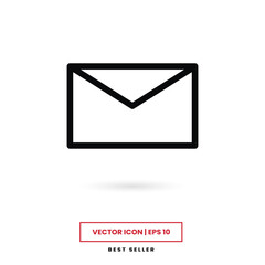 Envelope icon vector. Mail sign