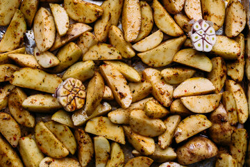 Garlic baked potatoes