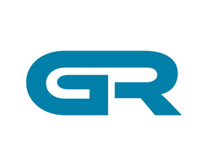 GR letter initial logo icon