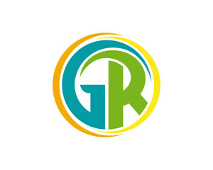 GR circle logo icon