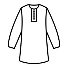 Vector Clothes Outline Icon Design