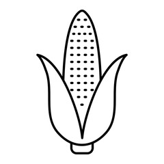 Vector Corn Outline Icon Design