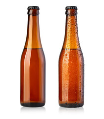 brown beer bottles