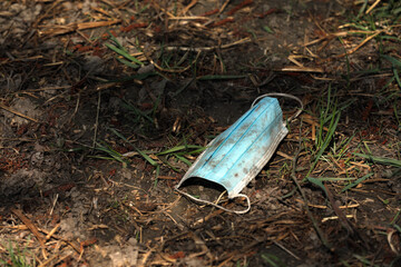 Obraz premium Surgical mask Corona Covid-19 pandemic contagion protection