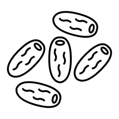 Vector Dates Outline Icon Design