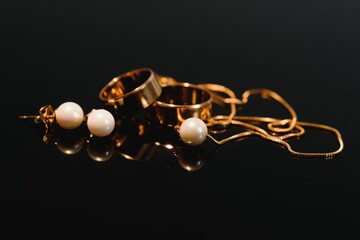 Beautiful background with wedding rings