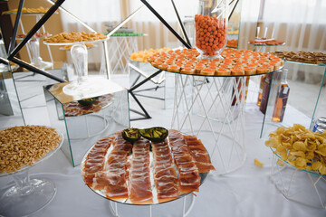 Many small desserts close together