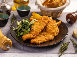 Breaded chicken breast