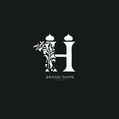 Alphabet letter Initial H logo and HH logo vector design, fav icon, minimal, creative, symbol, sign, monogram, template, logotype, name, brand, startup, company, premium business typeface.