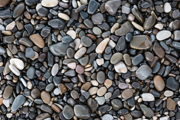 Background of dark gray stones