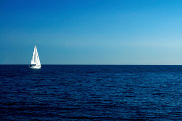 sailing on the sea