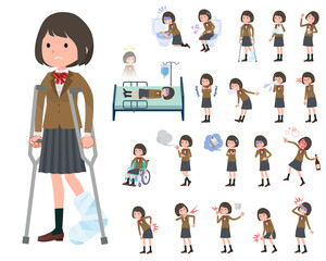 flat type school girl beige Blazer_sickness