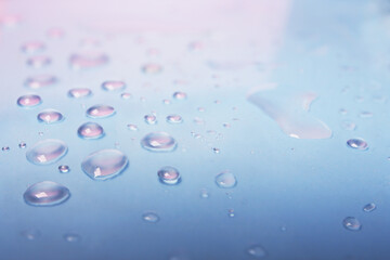 abstract blurred background of water drops in details. depth of field