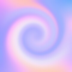 Striped swirl blur pattern of pink blue lilac orange gradient. Abstract candy soft background.