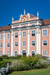 Fototapeta na wymiar Facade of the New Palace in the city of Meersburg, Germany