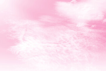 Fototapeta na wymiar Pink sky background and white clouds background. The sky before a large storm. Pink Sweet dream.