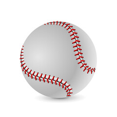 Baseball ball on white background in vector EPS10