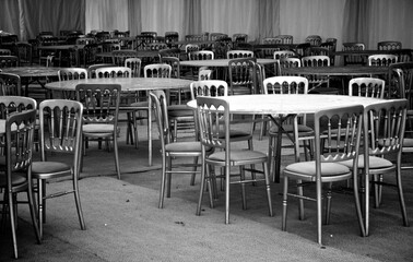 tables and chairs