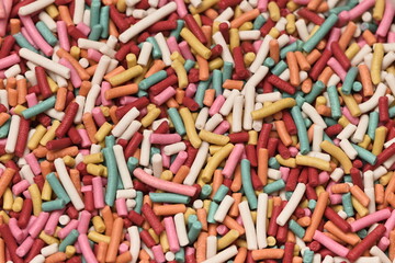 Food an bakery patterns form candys and chocolate items, macro photos full of texture and colors.