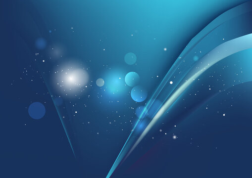 Abstract Dark Blue Graphic Background Vector Image