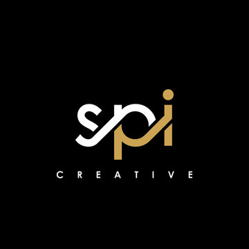 SPI Letter Initial Logo Design Template Vector Illustration