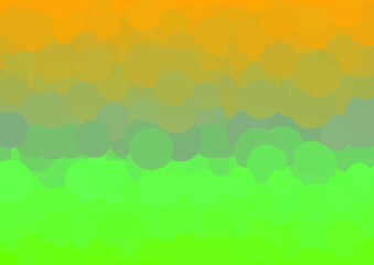 Orange and green circles. Vector illustration.
