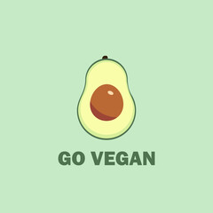 Go vegan! Avocado encourages everyone to go vegan.