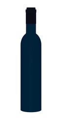 Blank wine bottle. vector illustration