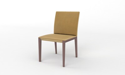Chair Side View furniture 3D Rendering