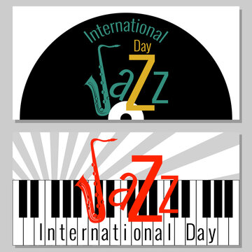 International Jazz Day. Flyers for event