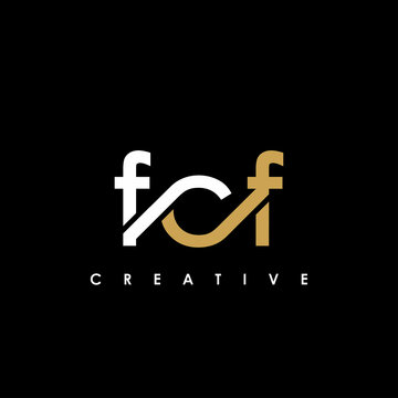 FCF Letter Initial Logo Design Template Vector Illustration