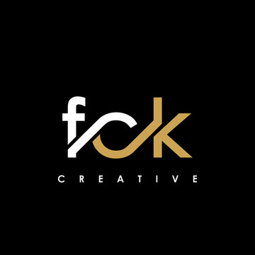 FCK Letter Initial Logo Design Template Vector Illustration