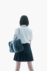 女子学生　後ろ姿