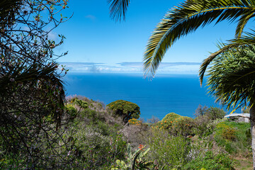 Fototapeta na wymiar Seelandschaft des westlichen Teil der Insel La Palma