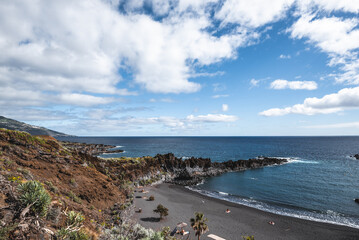 Schwarzer Sandstrand von La Palma 
