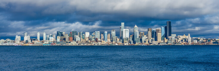 Fototapeta na wymiar Seattle Skyline Panoramic 3