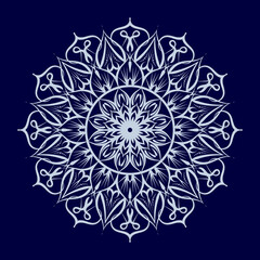 Mandala background with golden arabesque pattern arabic islamic east style.Ornamental luxury mandala design