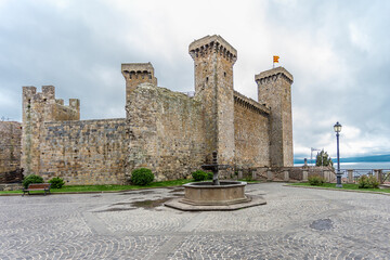The medieval castle of Bolsena, Also Rocca Monaldeschi, that dominates the historic center, Bolsena...