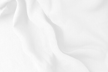 Background white cotton fabric texture, abstract, pattern. This is a wave-like and elegant fabric suitable for background and backdrop.