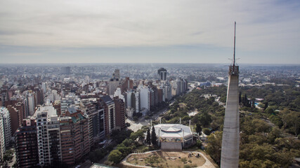 fotos aéreas tomadas desde un drone de la ciudad de Córdoba capital, Argentina.
